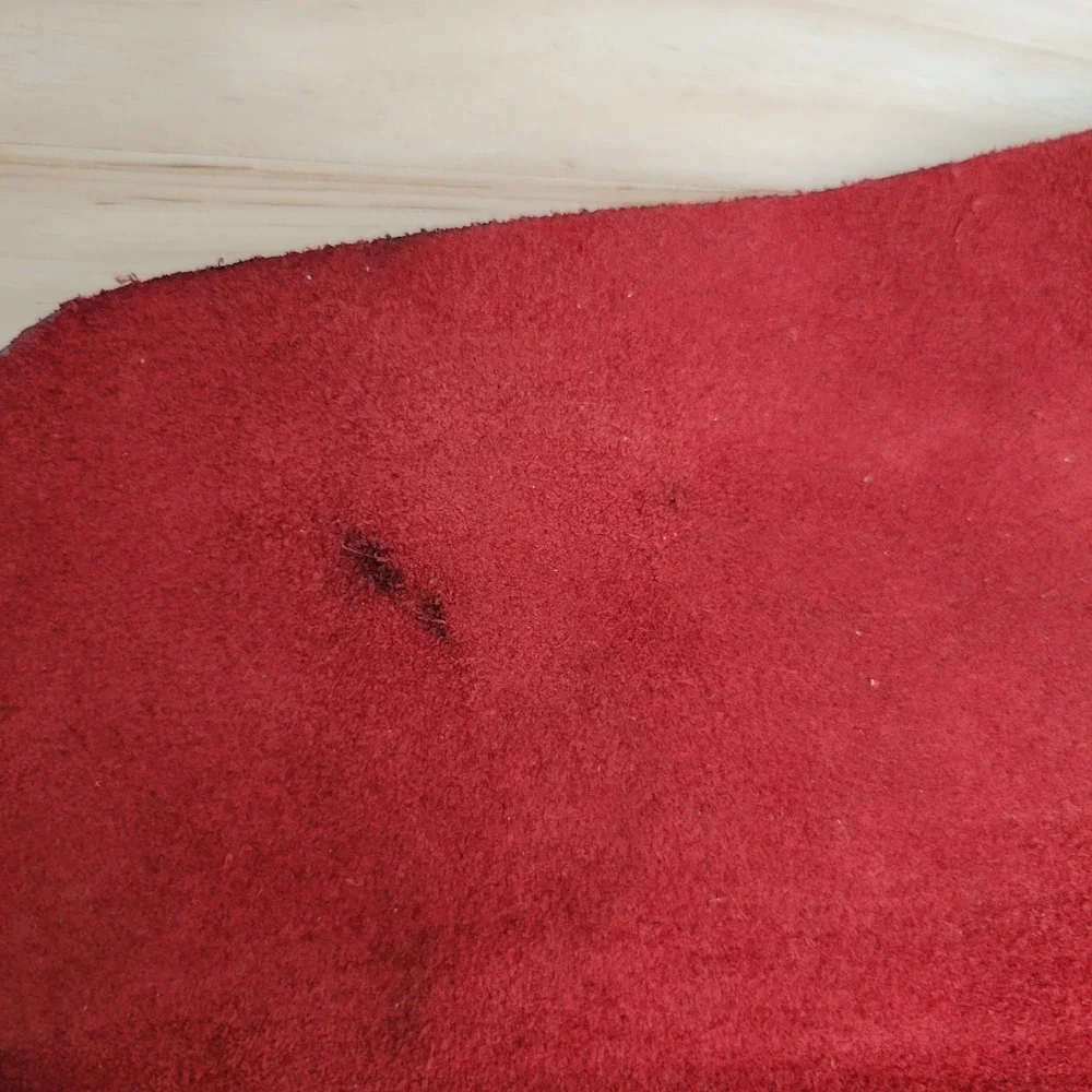 Patricia Nash Red Distressed Italian Leather Envelope Clutch Zip Pocket Bag Lux‎
